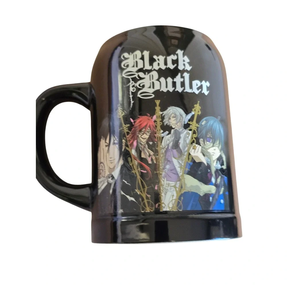 Black Butler Anime Ceramic Beer Stein Mug Sebastian Ciel Grell Undertaker 2015 - Picture 4 of 13